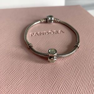 Pandora Green Spacer Charm Retired